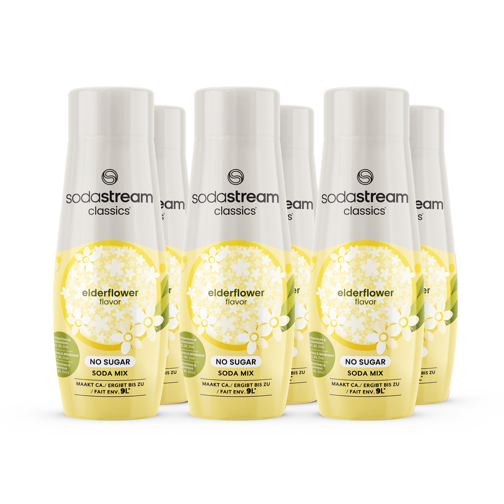 SodaStream Classics - Fruit Flavours - Elderflower Zero 6-pack