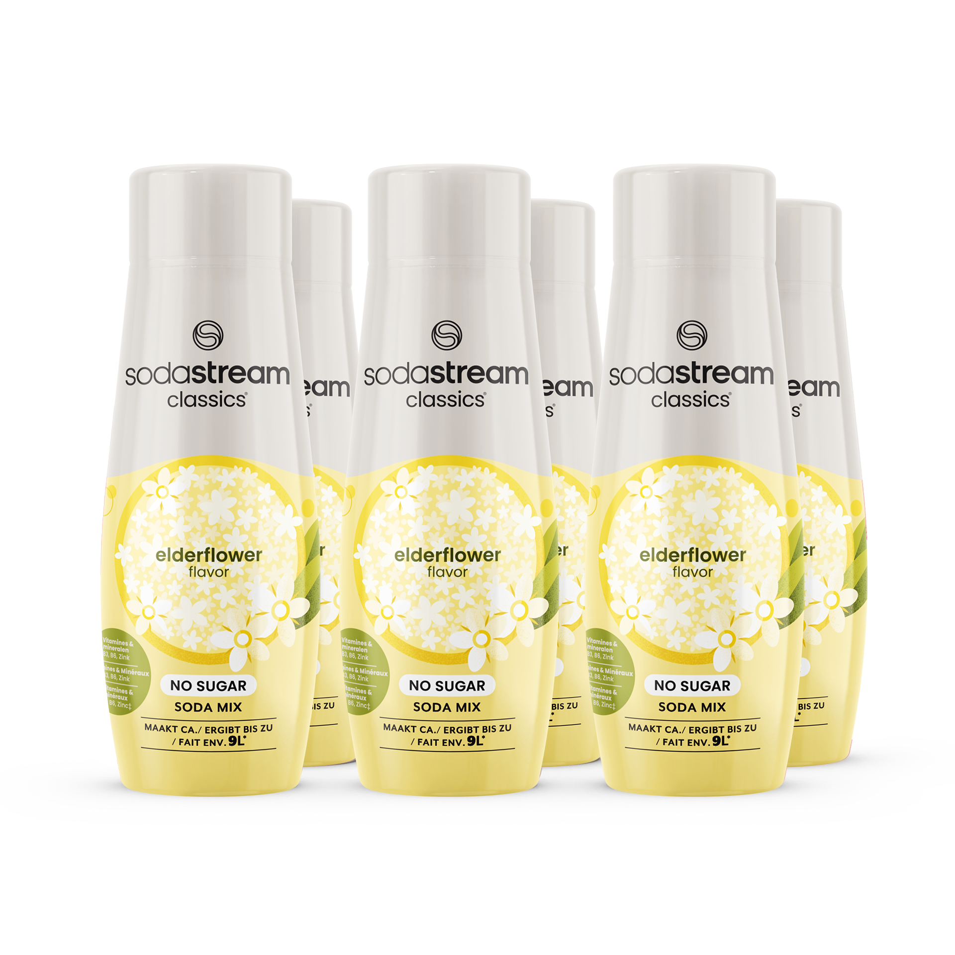 SodaStream Classics - Fruit Flavours - Elderflower Zero 6-pack