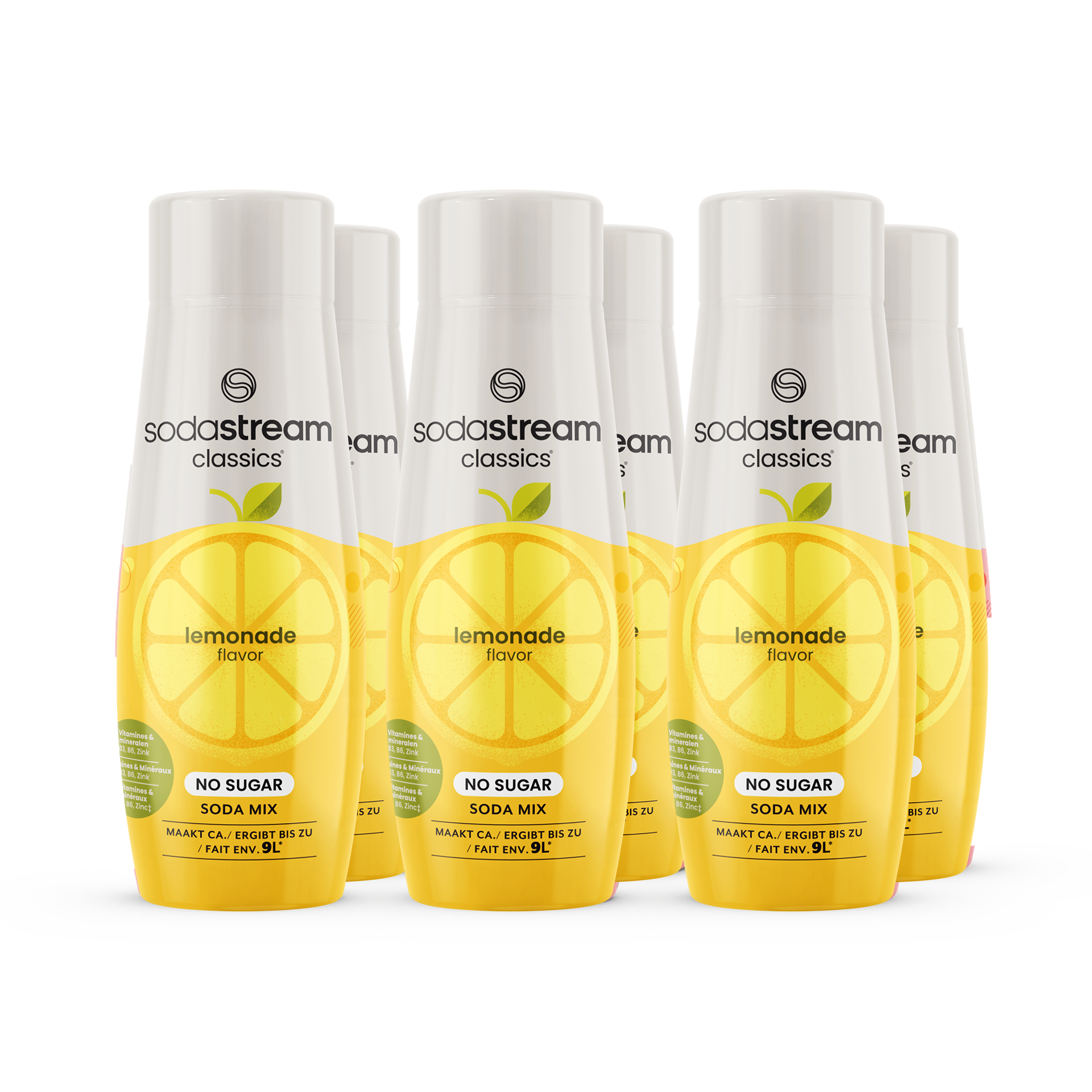 SodaStream Classics - Fruit Flavours - Lemonade Zero 6-pack
