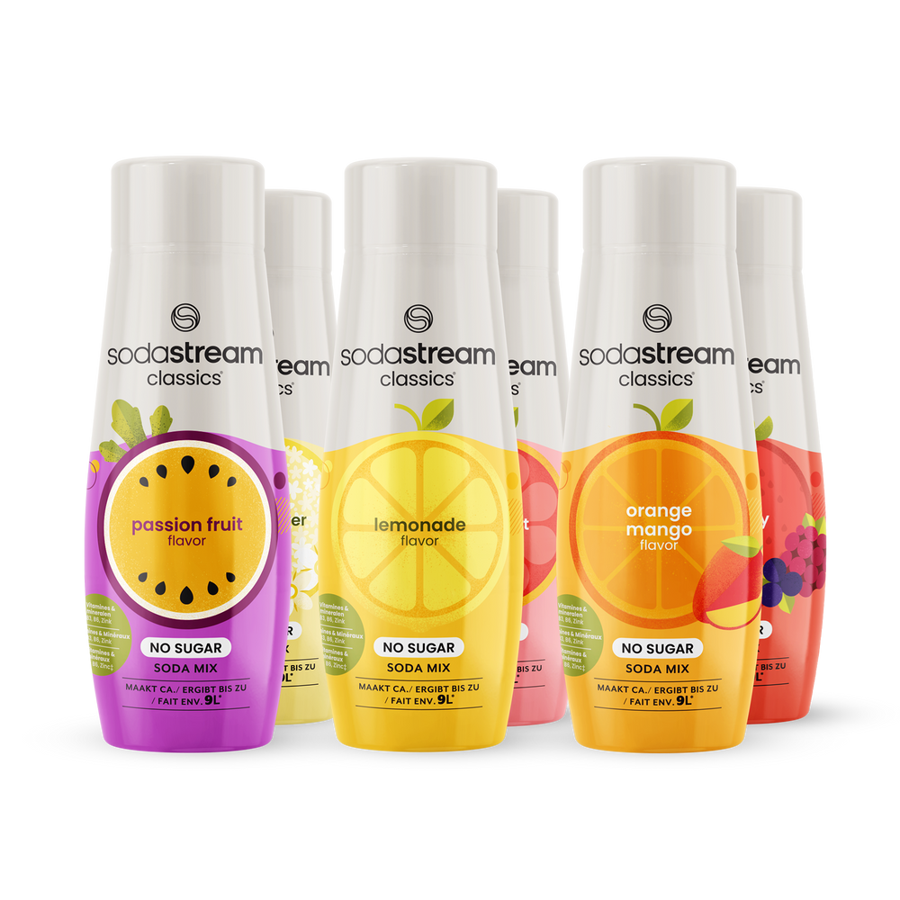 SodaStream Classics - Fruit Flavours Mix Zero - 6-pack
