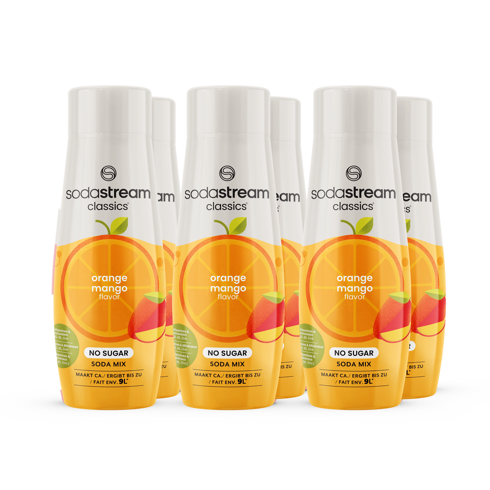 SodaStream Classics - Fruit Flavours - Orange Mango Zero - 6-pack sodastream