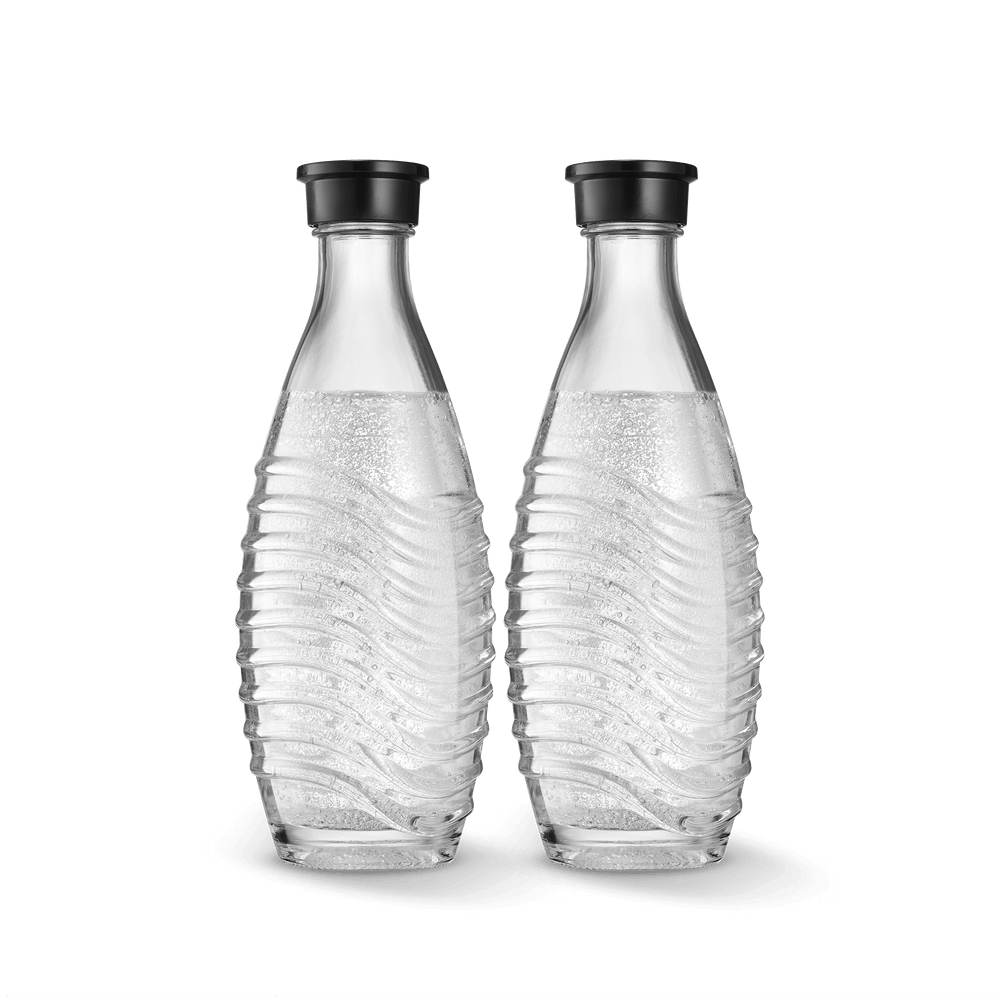 0.75L Glazen Karaffen Duopack - Zwart