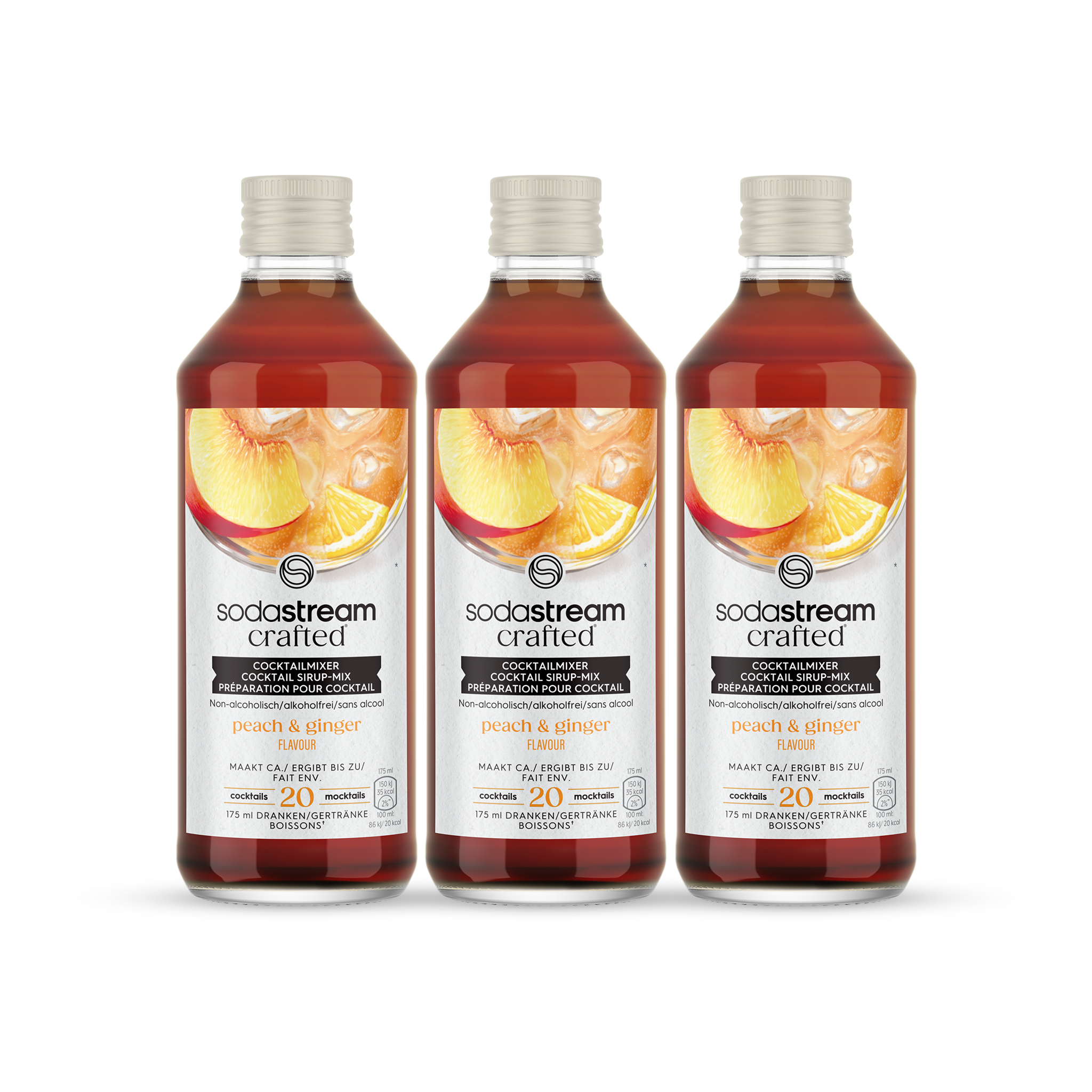 SodaStream Crafted – White Peach & Ginger - 3-pack sodastream