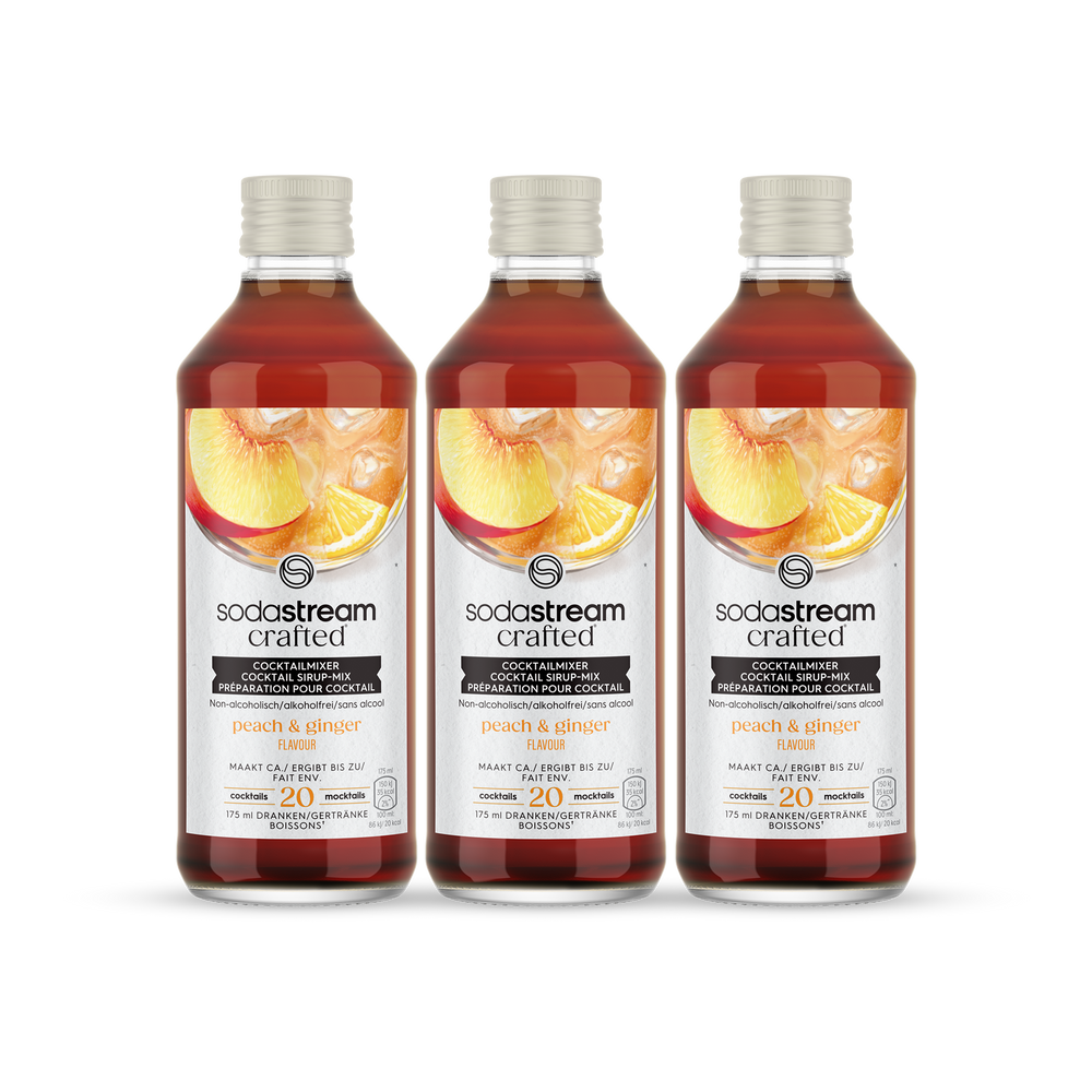 SodaStream Crafted – White Peach & Ginger - 3-pack
