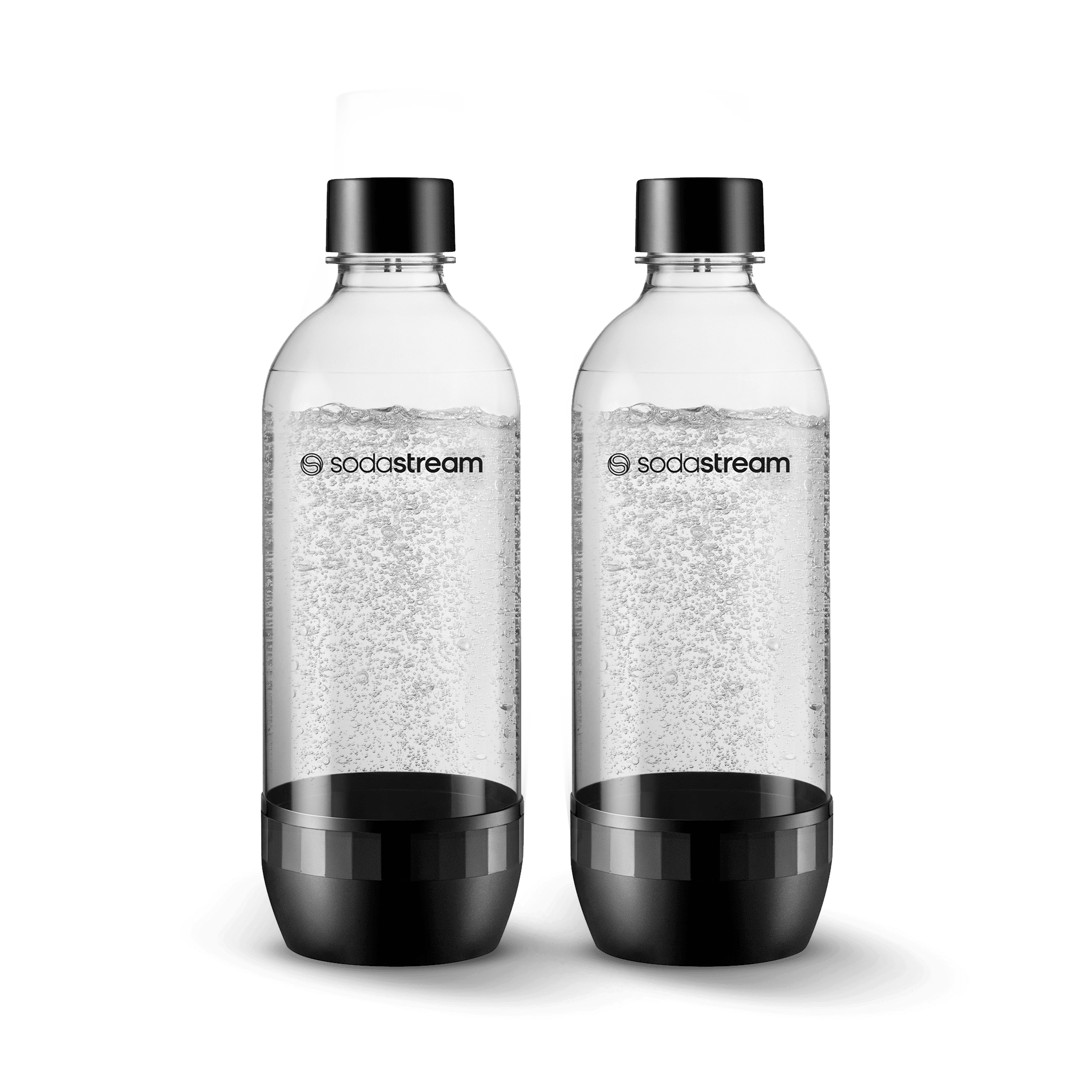 1L PET Twin pack Black Carbonating Bottles