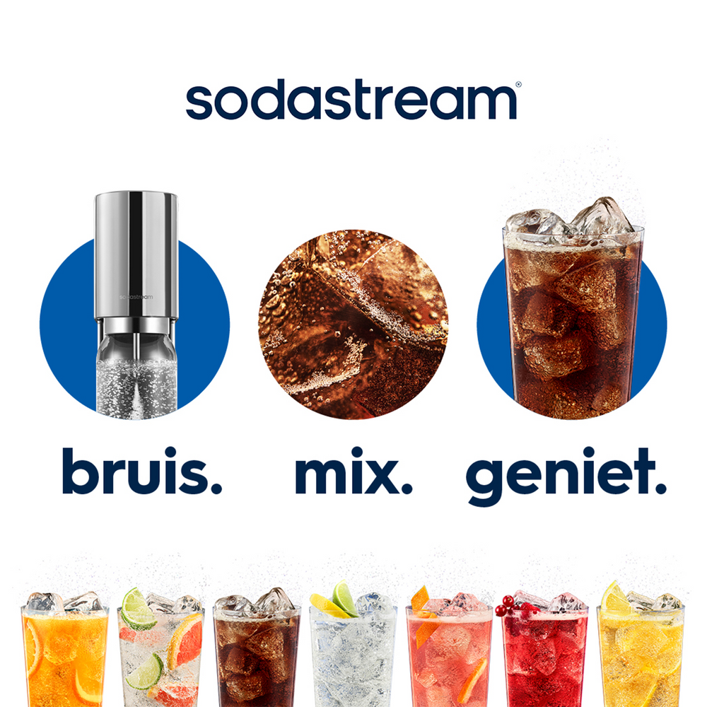 NIMOE® SteelStream Roestvrijstalen fles met poedercoating, 1 liter, compatibel met SodaStream Duo, vaatwasmachinebestendige metalen fles voor onderweg, 100% lekvrij NIMOE® SteelStream Roestvrijstalen fles met poedercoating, 1 liter, compatibel met SodaStream Duo, vaatwasmachinebestendige metalen fles voor onderweg, 100% lekvrij
