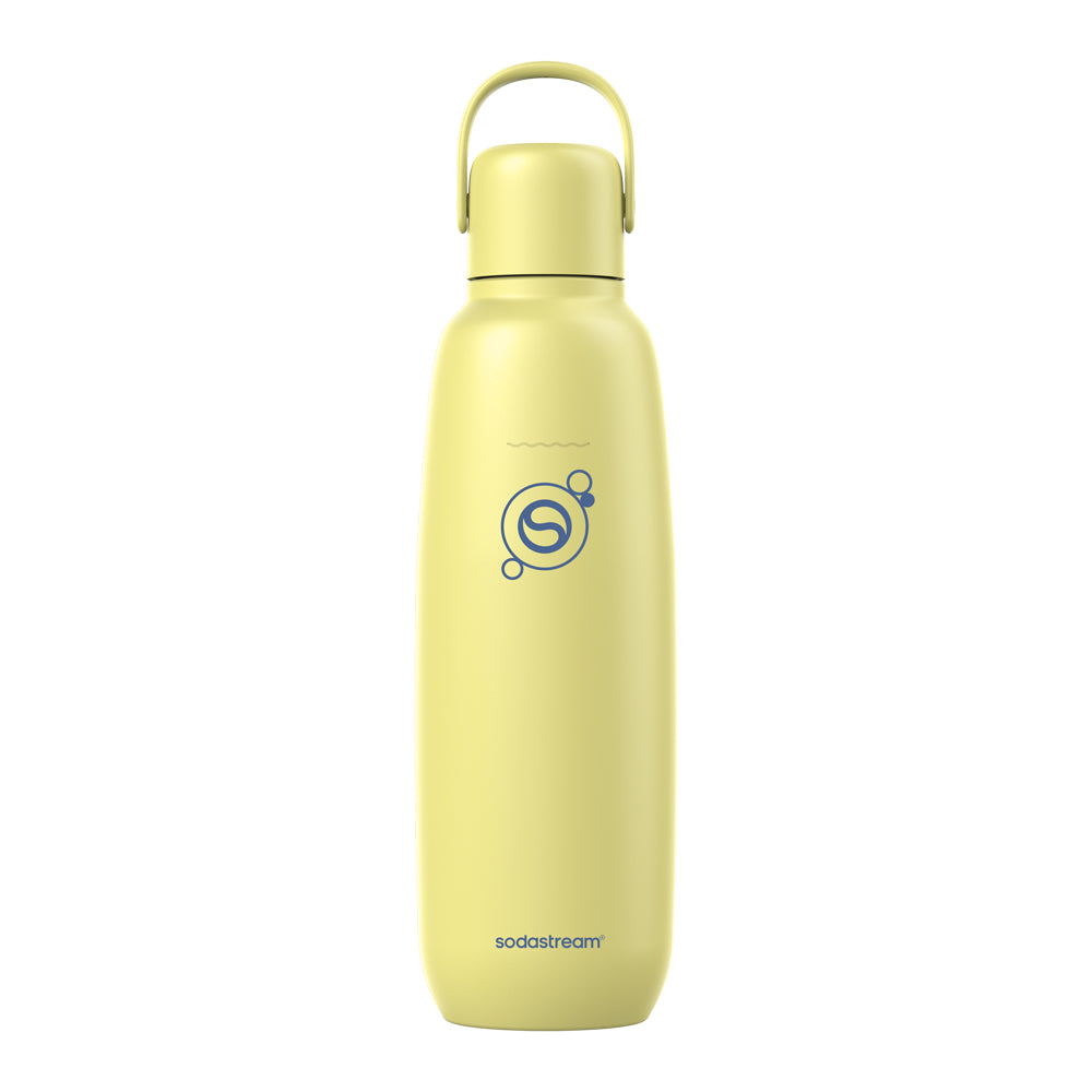 0.9L Sodastream fizz & go™ stainless steel carbonating bottle lemon