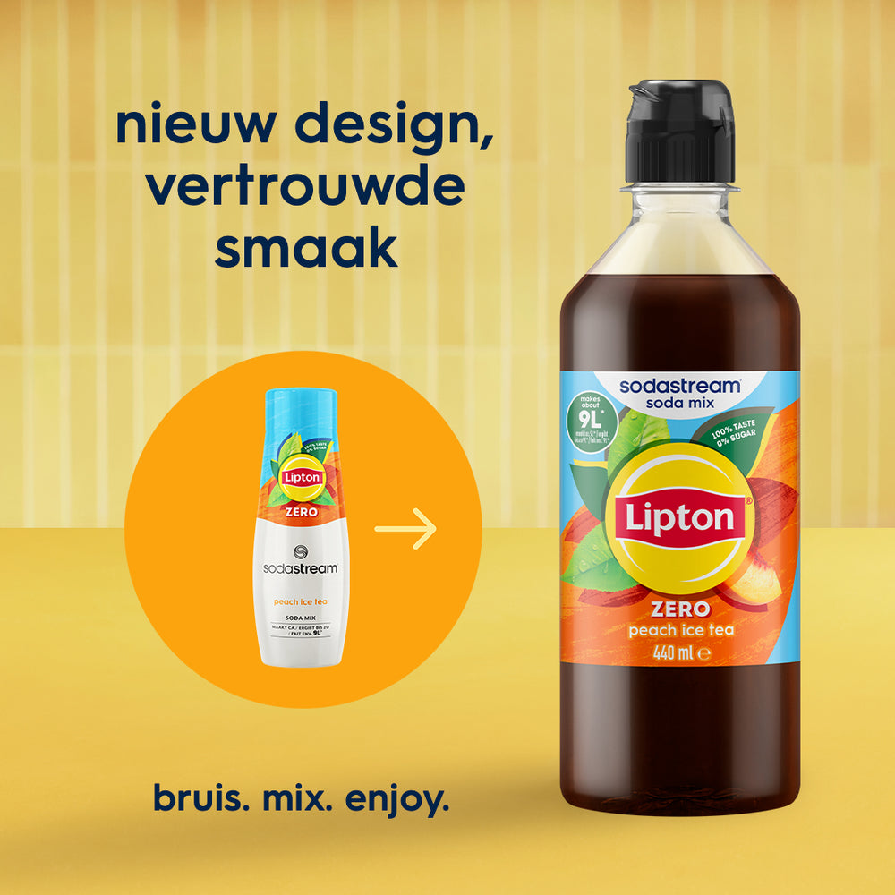 Sodastream Lipton ice tea peach zero