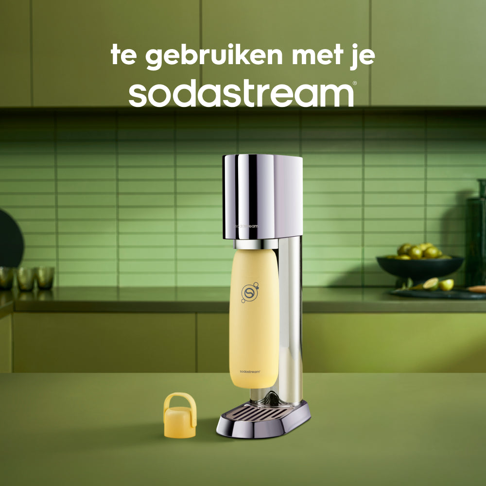 0.9L Sodastream fizz & go™ stainless steel carbonating bottle lemon