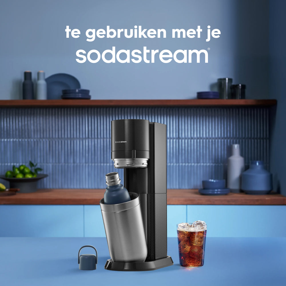 Fizz&go™ rvs fles - Blauw