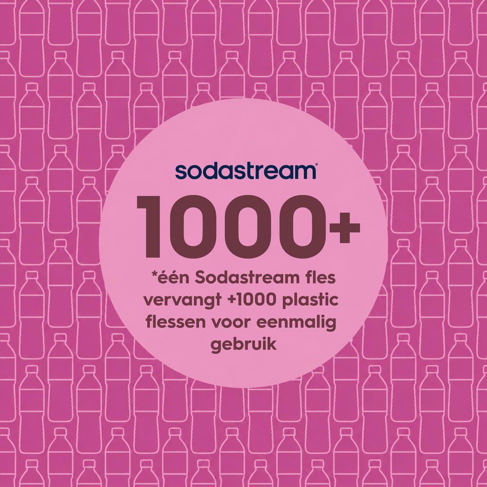 0.9L Sodastream fizz & go™ stainless steel carbonating bottle guava