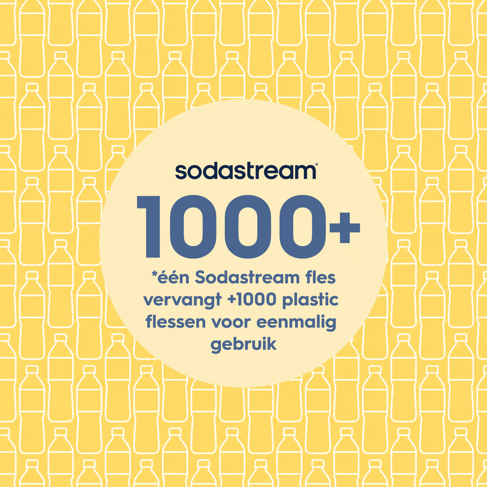 0.9L Sodastream fizz & go™ stainless steel carbonating bottle lemon